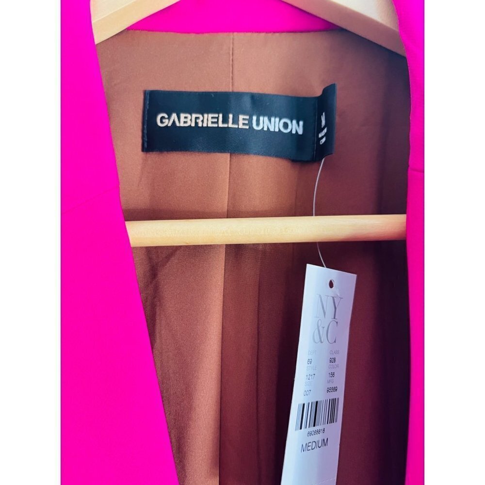 NWT NYC Gabrielle Union Wrapped Blazer Size M - Picture 6 of 7